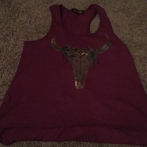 Shyanne purple medium tank top